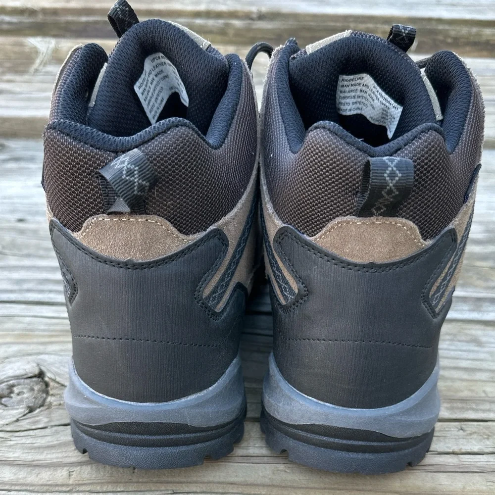 Eddie Bauer Ridgeline Waterproof Leather Hiking Boots Brown Men’s 12 NWOT